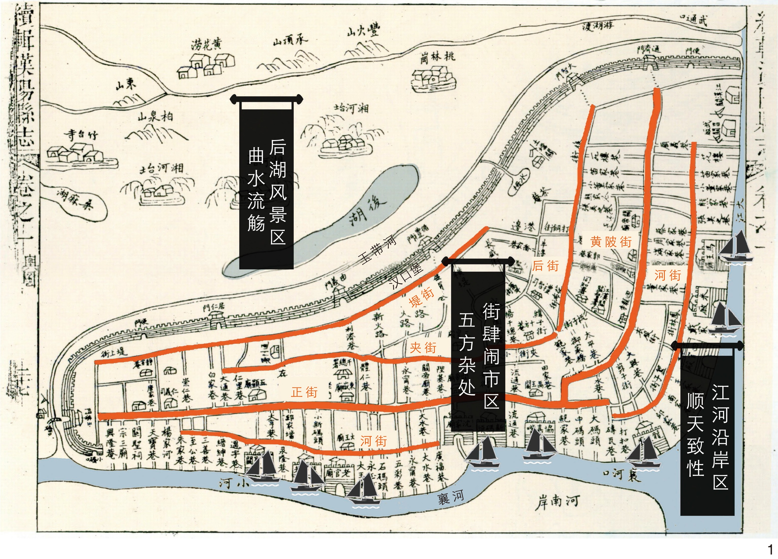 1938年汉口市公共建筑空间分布图[14]